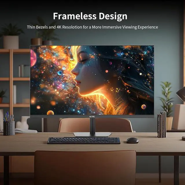 Alt view image 7 of 7 - 24.5 Inch 100Hz IPS Computer Monitor - FHD(1920 x 1080P), Anti-Blue Light Screen, 126% sRGB, 16.7M, Support FreeSync and GSync, PC for Casual Gaming Working by DT