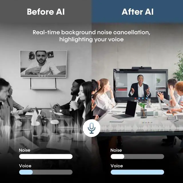 Alt view image 2 of 7 - & MAXHUB Video Conference Camera,4K Smart All-in-One Webcam, Microphone and Speaker,120°Wide-Angle,Automatic Speaker Focus,Smart Video&Audio Conferencing System for Small&Huddle Meeting Rooms by DT