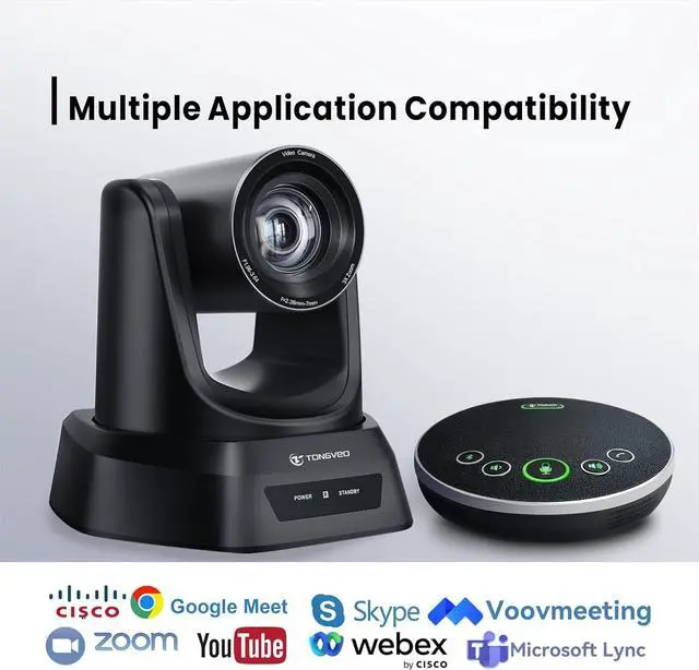 Alt view image 5 of 7 - Conference Room HDMI 60fps USB3.0 Camera System with Bluetooth Microphone and Speaker,3X Optical Zoom 1080P PTZ Video Kit |with Speakerphone,for Church Home Office(UVC1.1) by DT