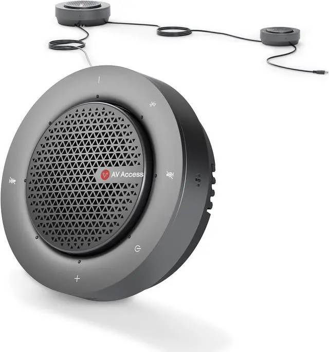 Main image of Conference Speakerphone,Daisy Chain up to 9 Speakerphones for 50 People, USB & Bluetooth Speaker with 4 Mics AI Noise Cancellation 360° Voice Pickup Zoom,Teams,Conference Call Large Meeting Room by DT