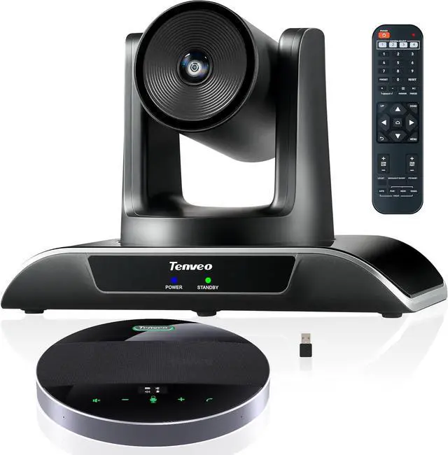 Main image of All-in-One Conference System 3X Optical Zoom PTZ Camera and MagiCall Bluetooth Speakerphone Upgraded Audio Video Output USB3.0/HDMI/RS485/RS232 Works with OBS for Large Meeting by DT