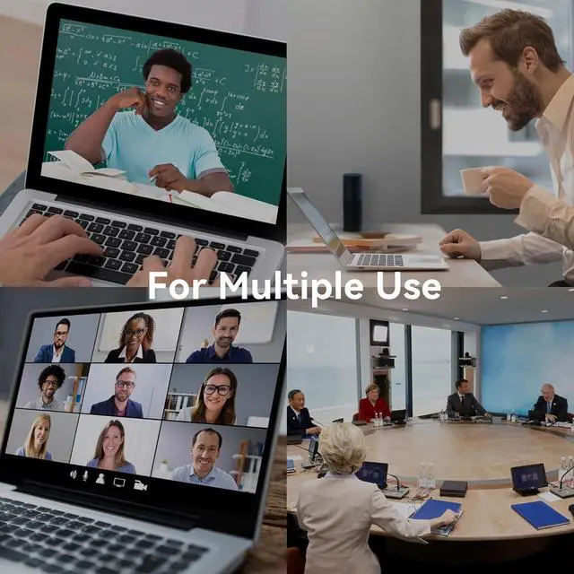 Alt view image 7 of 7 - All-in-One Conference System 3X Optical Zoom PTZ Camera and MagiCall Bluetooth Speakerphone Upgraded Audio Video Output USB3.0/HDMI/RS485/RS232 Works with OBS for Large Meeting by DT