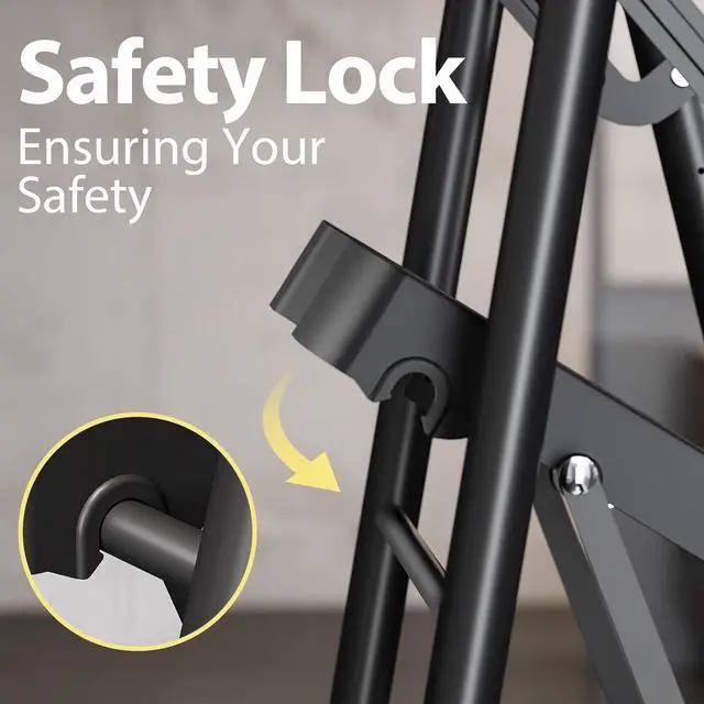 Alt view image 5 of 7 - 4 Step Ladder with Tool Platform, Sturdy Stool, Anti-Slip Wide Pedals, Handrail, Foldable Ladder, Pass 900LBS Testing, Multi-Use for Home, Garage, Garden, Painting, Black by DT