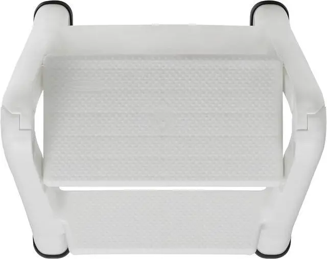 Alt view image 3 of 7 - EZ Step Folding Stool, 2-Step, White by DT