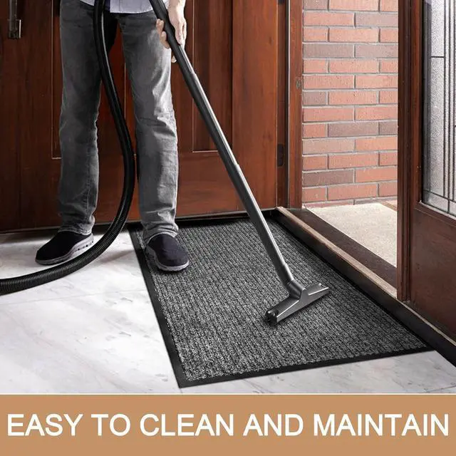 Alt view image 4 of 7 - Front Door Mat Outside Entrance, 120" x 36" Sturdy Indoor Outdoor Mats for Entryway, Low Profile Welcome Doormat Home Non Slip Shoe Scraper Mat, Ideal High Traffic Area by DT