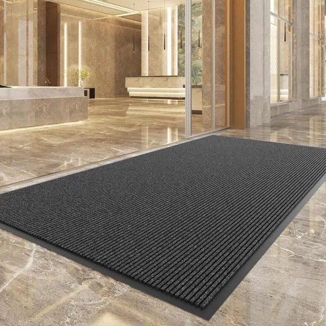Alt view image 2 of 7 - Front Door Mat Outside Entrance, 96" x 48" Sturdy Indoor Outdoor Mats for Entryway, Low Profile Welcome Doormat Home Non Slip Shoe Scraper Mat, Ideal High Traffic Area by DT