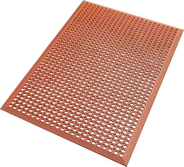 Main image of Rubber Floor Mats Anti-Fatigue Kitchen Mat New Bar Commercial Heavy Duty Red Out Door 36" x 60" by DT