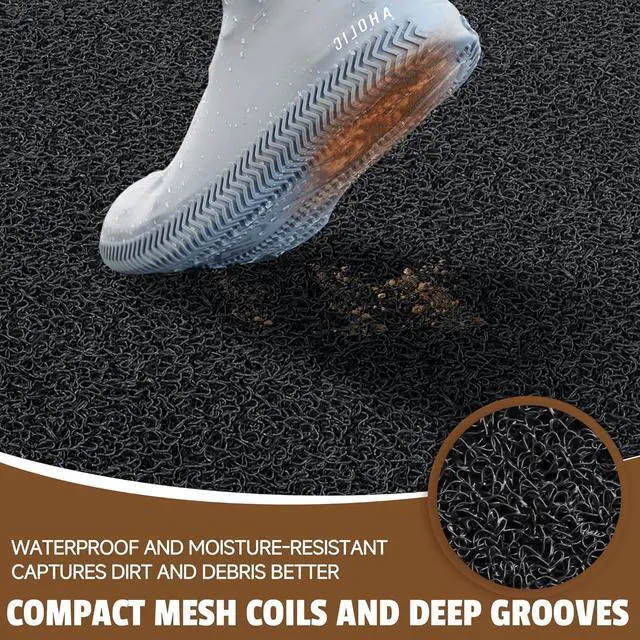 Alt view image 3 of 7 - Front Door Mat Outside Entrance, 72" x 36" Doormat Outdoor Indoor Non Slip Mats for Entryway, Heavy Duty Waterproof Low Profile Welcome Entry, Patio, High Traffic Areas by DT