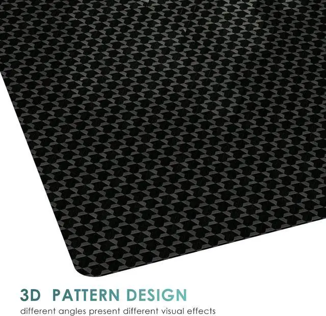 Alt view image 6 of 7 - Office Chair Mat for Carpet, 48"x36" Anti-Slip Waterproof Floor Protector Desk Rolling Chairs, Heavy Duty with Studs,Easy Glide Home,Gaming by DT