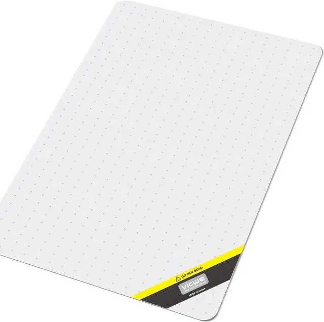 Main image of Office Chair Mat for Carpet, 32'' x 55'' Computer Desk Carpeted Floors, Easy Rolling Hard on Carpets, Anti-Slip Carpet Protector Clear, Ship Flat by DT