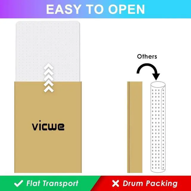 Alt view image 2 of 7 - Office Chair Mat for Carpet, 32'' x 55'' Computer Desk Carpeted Floors, Easy Rolling Hard on Carpets, Anti-Slip Carpet Protector Clear, Ship Flat by DT