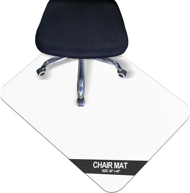 Main image of 50" x 40" Office Chair Mat for Carpet, Plastic Rolling Carpeted Floors, Computer Desk Floor Mats, Clear Heavy Duty Home Protector Chairmats by DT