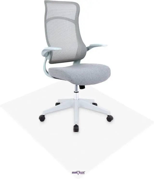 Main image of Extra Thick Heavy Duty Polycarbonate Office Chair Mat & Floor Protector for Plush, High Pile All Carpeted Floors Hardwood Floo, Clear Rectangular 35 x 47 1/5 by DT