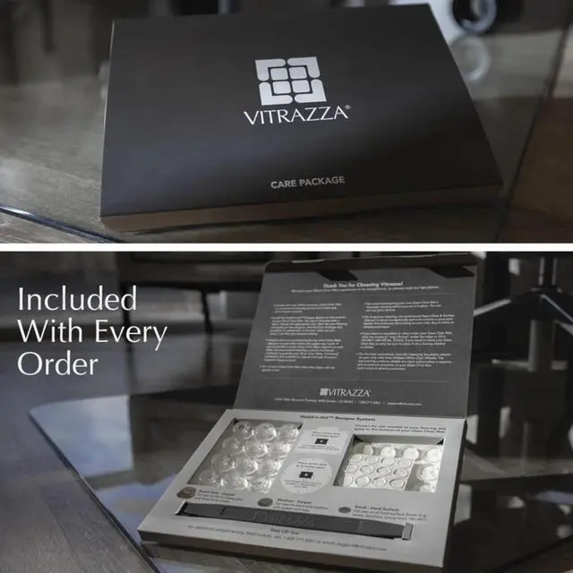 Alt view image 5 of 6 - Glass Office Chair Mat  46 x 60 Desk with Ultra-Clear Safety Glass/Creates Smooth, Easy Glide/Protects Against Carpet Imprints/Perfect for Home and Spaces (noso) by DT