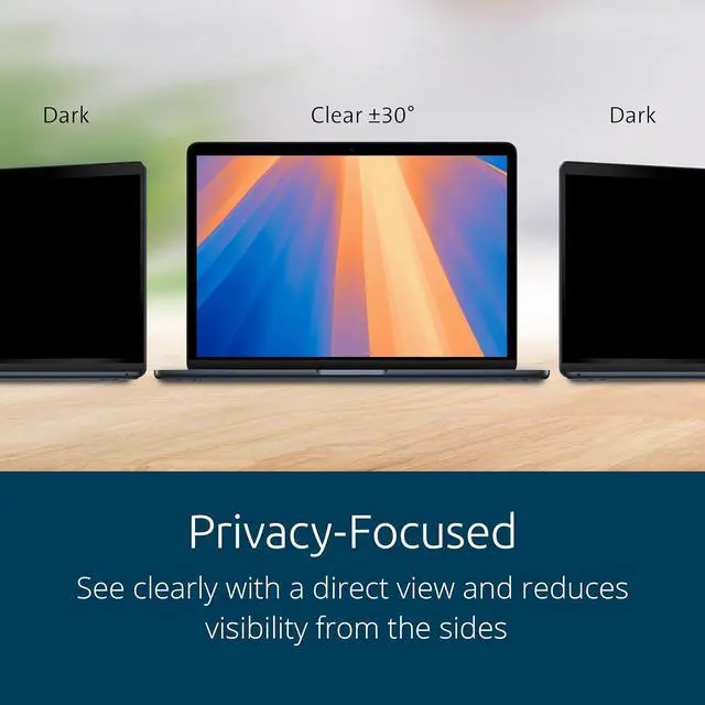 Alt view image 4 of 6 - MagPro Elite Magnetic Privacy Screen for MacBook Air 13.6 inch (M2/M3/M4, 2022 and newer, K58374WW) by DT