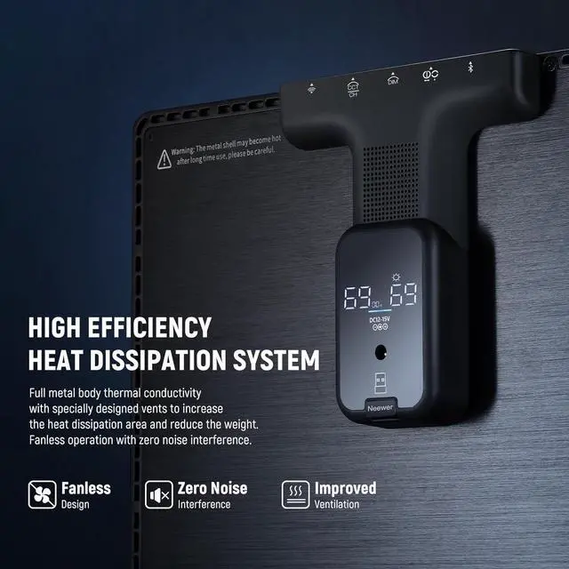 Alt view image 7 of 7 - 15.5" LED Streaming Key Light, Clamp on Desk Panel Video Lighting for Gaming Recording Zoom Call, CRI97+, 2.4G PC/Mac iOS/Android APP Control, Compatible with Elgato Stream Deck, GL1 PRO Black by DT