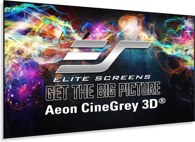 Main image of Aeon CineGrey 3D, 92" Fixed Frame CLR/ALR Projector Screen 16:9, Standard Throw Projection, Edge Free Ceiling & Ambient Light Rejecting, Wall-Mounted, for Movie Home Theater, AR92DHD3 by DT