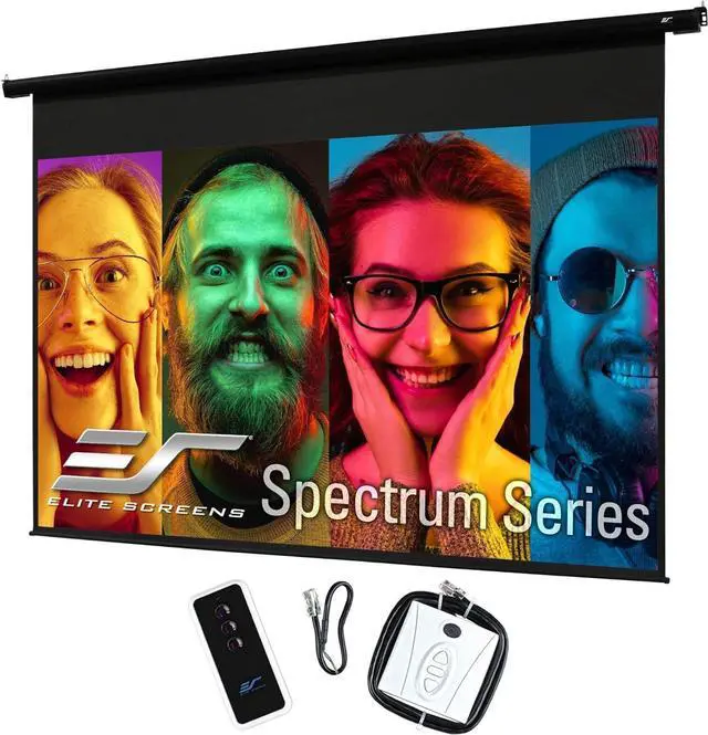 Main image of 84" Spectrum Electric Motorized Projector Screen with Multi Aspect Ratio Function Diag 16:9 to 80-inch 2.35:1, Home Theater 8K/4K Ultra HD Ready Projection by DT