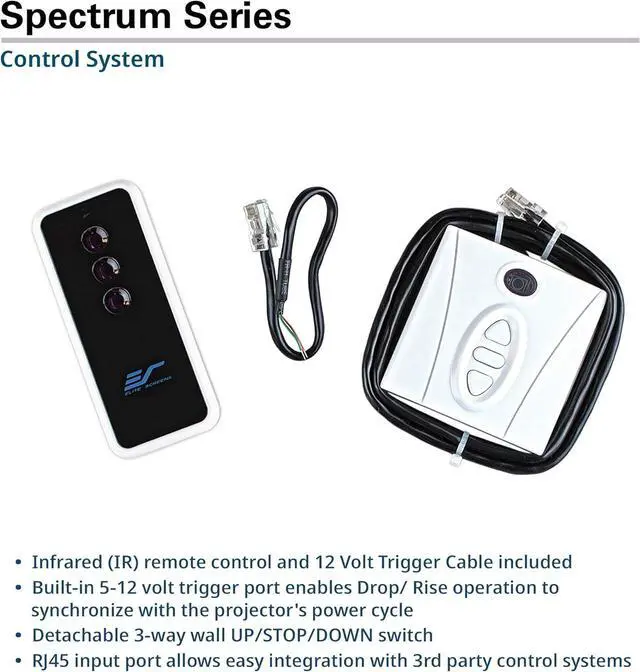 Alt view image 5 of 7 - 84" Spectrum Electric Motorized Projector Screen with Multi Aspect Ratio Function Diag 16:9 to 80-inch 2.35:1, Home Theater 8K/4K Ultra HD Ready Projection by DT