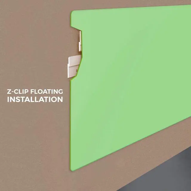 Alt view image 3 of 6 - Magnetic Dry Erase Glass Board 36"x48", Eased Corners Floating Green Surface Frameless with Eraser, Magnets, Marker for Office & Home by Fab Mirror by DT