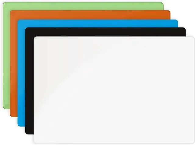 Alt view image 5 of 6 - Magnetic Dry Erase Glass Board 36"x48", Eased Corners Floating Green Surface Frameless with Eraser, Magnets, Marker for Office & Home by Fab Mirror by DT