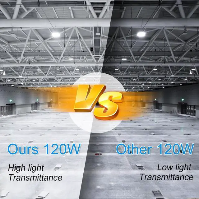 Alt view image 5 of 6 - 120W LED Corn Light Bulb 5000K Daylight 18000 Lumens Super Bright with Fan Radiator 1200W Equivalent E39/E40 Base LED Corn Bulb Suitable for outdoor Factory Workshop Underground Garage and More 2 pack