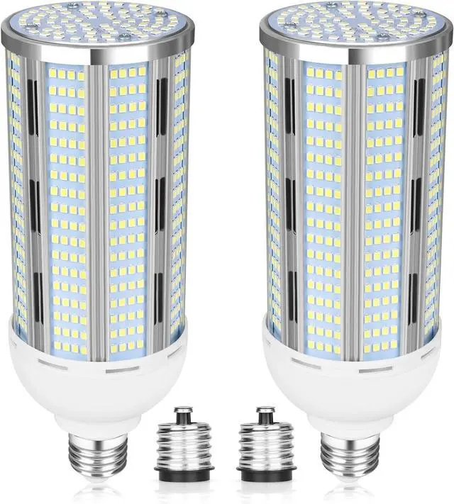 Main image of 100W LED Corn Bulb 2 Pack, 12000 Lumens Super Bright Light, 5000K Daylight White LED Corn Light Bulb, E26/E39 Mogul Base LED Bulb for Outdoor Indoor Garage Warehouse Factory Workshop