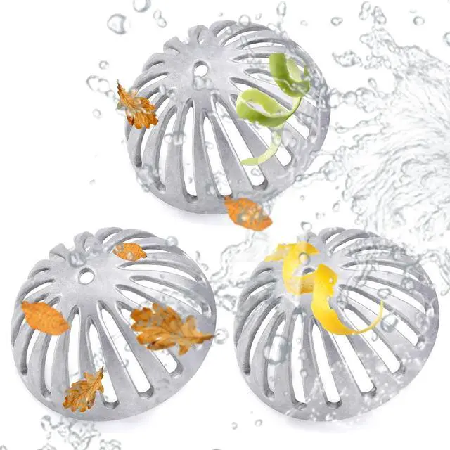 Main image of 3 Pack Floor Sink Strainer Floor Drain Strainer Heavy Duty Aluminum Dome Sink Drain Strainer Floor Drain Cover for Kitchen, Bar, Outdoor Garden or Bath 5-1/4" Diameter x 2-1/4"H