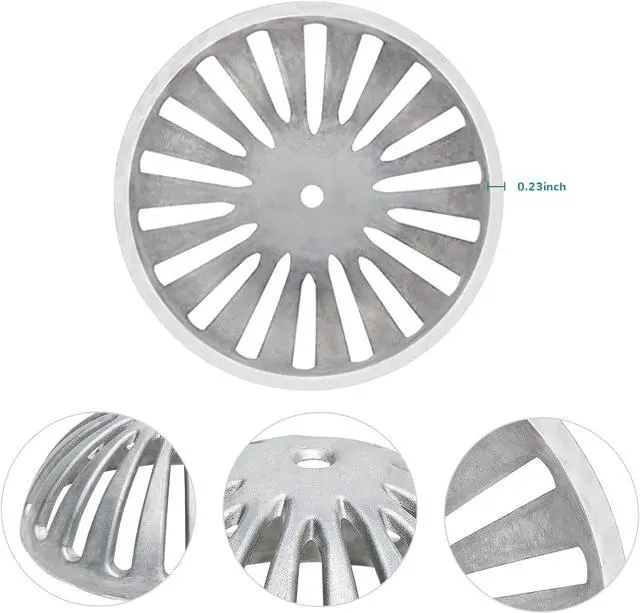 Alt view image 2 of 7 - 3 Pack Floor Sink Strainer Floor Drain Strainer Heavy Duty Aluminum Dome Sink Drain Strainer Floor Drain Cover for Kitchen, Bar, Outdoor Garden or Bath 5-1/4" Diameter x 2-1/4"H