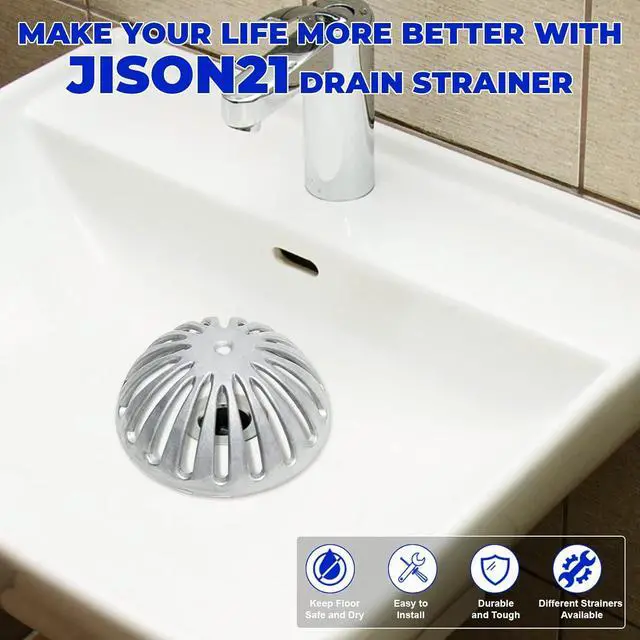 Alt view image 3 of 7 - 3 Pack Floor Sink Strainer Floor Drain Strainer Heavy Duty Aluminum Dome Sink Drain Strainer Floor Drain Cover for Kitchen, Bar, Outdoor Garden or Bath 5-1/4" Diameter x 2-1/4"H