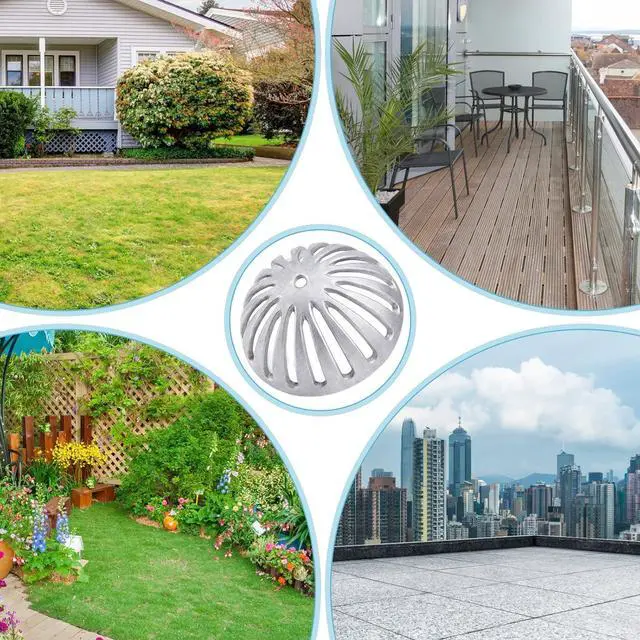 Alt view image 7 of 7 - 3 Pack Floor Sink Strainer Floor Drain Strainer Heavy Duty Aluminum Dome Sink Drain Strainer Floor Drain Cover for Kitchen, Bar, Outdoor Garden or Bath 5-1/4" Diameter x 2-1/4"H