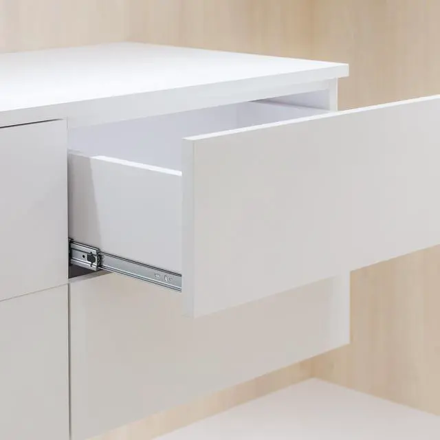 Alt view image 6 of 7 - 10 Pairs Soft Close Drawer Slides 22 Inch Heavy Duty Side Mount Dresser Cabinet Rails Metal Ball Bearing and Full Extension Kitchen Cabinet Drawer Runners 100 LB Capacity