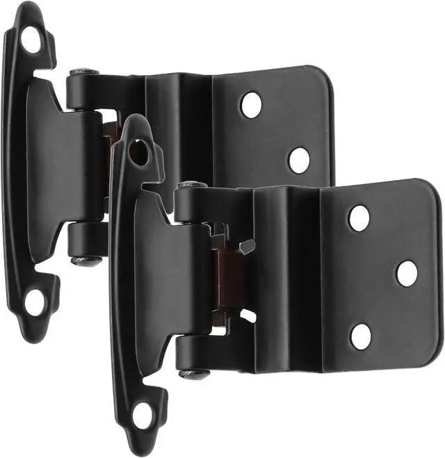 Main image of 50 Pack (25 Pairs) 3/8" Inset Matte Black Cabinet Hinge,Self Closing Hinges for Kitchen/Bathroom/Furniture Cabinets & Doors,Decorative Cabinet Hardware Kitchen Cabinet Hinges