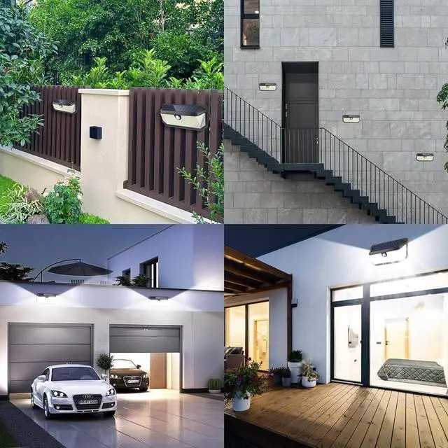 Alt view image 7 of 7 - Solar Outdoor Lights, 4000LM 388 LEDs Motion Sensor Outdoor Light, IP65 Waterproof Solar Powered Outside Lights with 270° Wide Angle & 3 Modes, Exterior Flood Security Lights for Patio Garage, 6-Pack