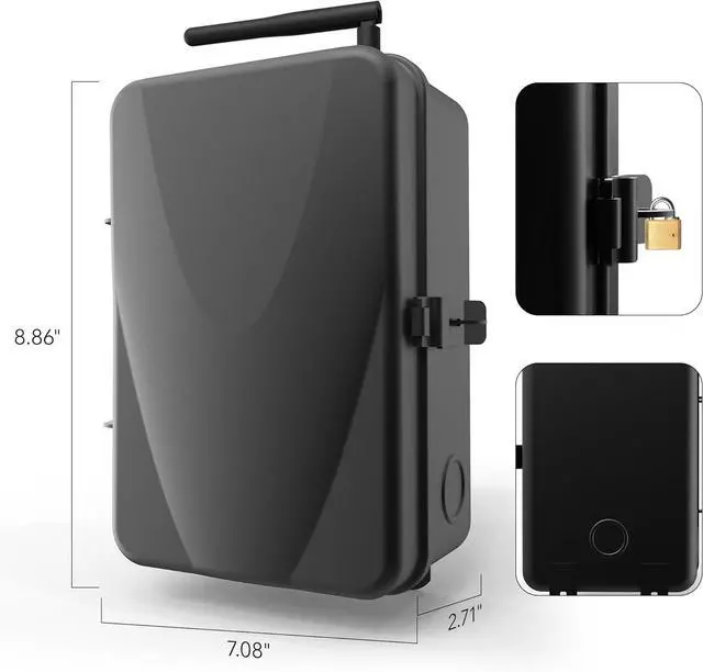 Alt view image 6 of 7 - Pool Timer, Outdoor WiFi Timer Switch for Water Heater, Pool Pump, Metal Casing, Heavy Duty 40A 120-277 VAC 2HP