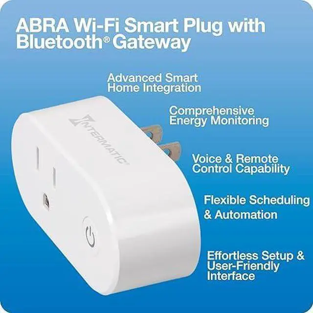 Alt view image 5 of 7 - ABRA Bluetooth® Surface Switch with Smart Plug/Gateway - Convenient All-in-One Package, Easy Wire-Free Installation & App-Free Operation, Control ABRA Smart Lighting, Requires 2.4 GHz Wi-Fi