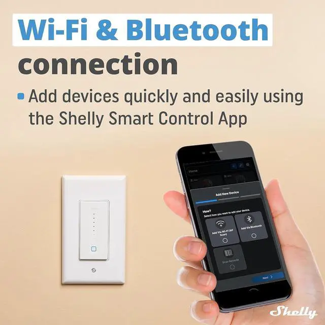 Alt view image 2 of 7 - Plus Wall Dimmer UL | WiFi Smart Wall Dimmer Switch | Home Automation | Bluetooth Gateway | Compatible with Alexa, Home Assistant & Google | No Hub Required | Dimmable Lights (2 Pack)