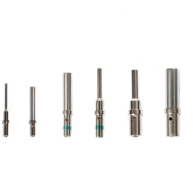 Alt view image 6 of 6 - Deutsch Solid Contact Kit Barrel Style Contacts Size 12 16 20 Male Female Terminals DT Series Pin Stainless Steel Crimp Solid Female Male Terminal Set Solid Contacts Socket Connector Wire