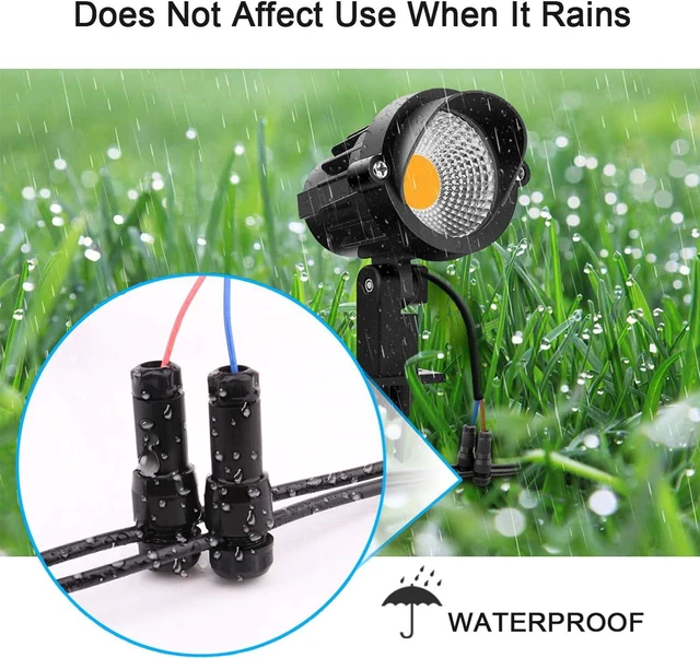 Alt view image 5 of 7 - iCreating 50Pack Low Voltage Wire Connector, Landscape Lighting Connectors Waterproof for 12/2 Gauge Cable Landscape Light Connectors for Outdoor Path Lights Spotlights In-Ground Lights