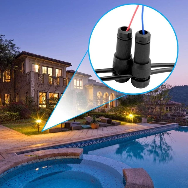 Alt view image 7 of 7 - iCreating 50Pack Low Voltage Wire Connector, Landscape Lighting Connectors Waterproof for 12/2 Gauge Cable Landscape Light Connectors for Outdoor Path Lights Spotlights In-Ground Lights