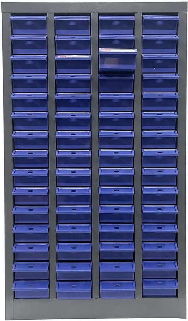 Alt view image 7 of 7 - Bolt and Nut Tool Storage Cabinet 60 Drawers Parts Cabinet Contains Assortment KIT Metal Organization Shelves for Garage, Store, Workshop