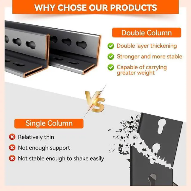 Alt view image 3 of 5 - Garage Shelving Unit, Heavy Duty Steel Storage Rack with High Load Capacity, Ideal for Garage, Warehouse, Basement, or Home Organization Solutions, Black (63" H×36" W×16" D)