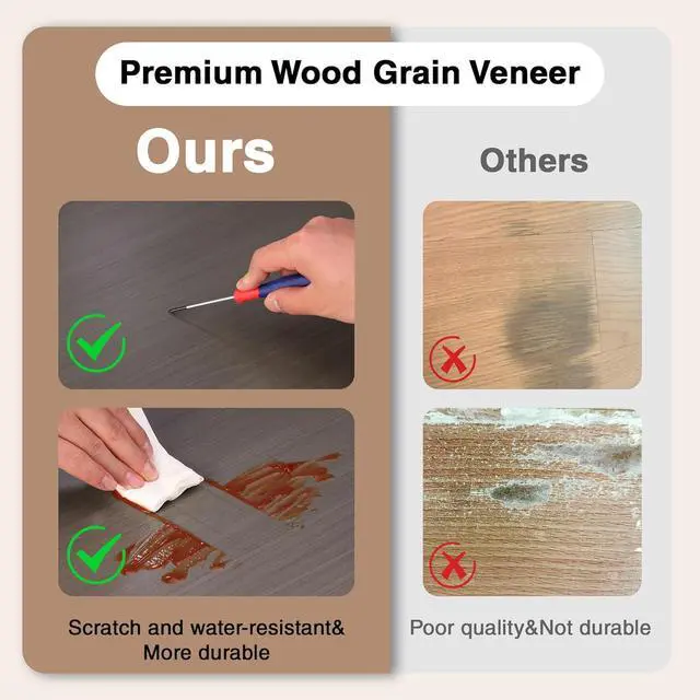 Alt view image 6 of 7 - House 5-Tier Shelving Unit, 3000lbs Adjustable Storage Shelves, Boltless Book Shelf, Shelf Organizer for Kitchen, Living Room, Bathroom, Wood Grain Pattern, Waterproof Board, 24-1/10"W, White