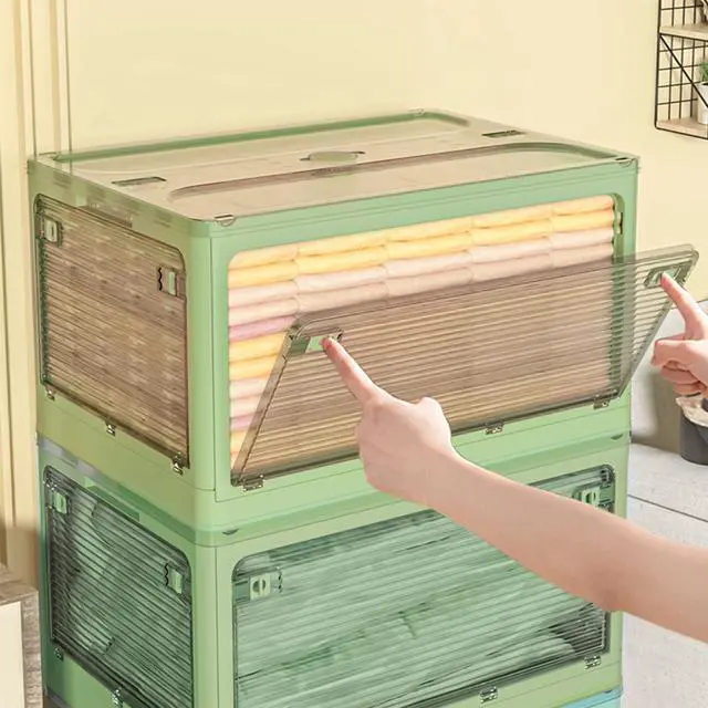 Alt view image 6 of 6 - Collapsible Storage Bins,Closet Organizers and Storage,Storage Bins with Lids,Closet Organizers and Storage, Dorm Room Essentials,Folding Storage Box