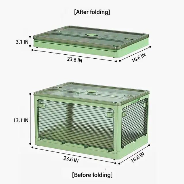 Alt view image 2 of 6 - Collapsible Storage Bins,Closet Organizers and Storage,Storage Bins with Lids,Closet Organizers and Storage, Dorm Room Essentials,Folding Storage Box