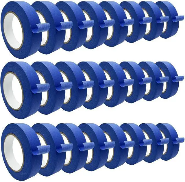 Main image of Blue Masking Tape, Painters Tape, Painting Tape (1442.4yd=0.94IN*60.1yd*24), Original Multi-Surface Easy Removal Paint Tape with Medium Adhesive Backing for Indoor Outdoor Use, 24 Rolls