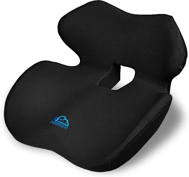 Main image of Ergonomic Memory Foam Seat Cushion for Office Chair, Car Seat, Gaming Chair, Dining Chairs| Sciatica, Tailbone & Coccyx Pain and Pressure Relief | Lumbar & Lower Back Support | Orthopedic Design