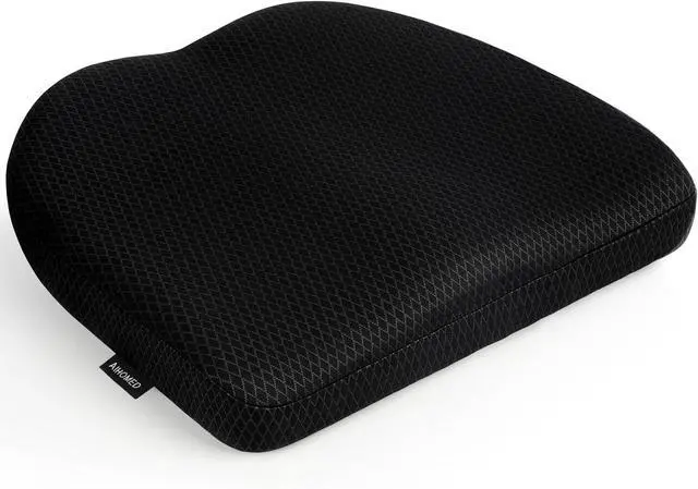 Main image of Office Chair Cushion - Breathable Pressure Relief Seat Cushion with Hours Sitting on Gaming/Car/Wheelchair, Extra-Dense Air Fiber for Orthopedic Coccyx, Sciatica & Hip Support (Black)