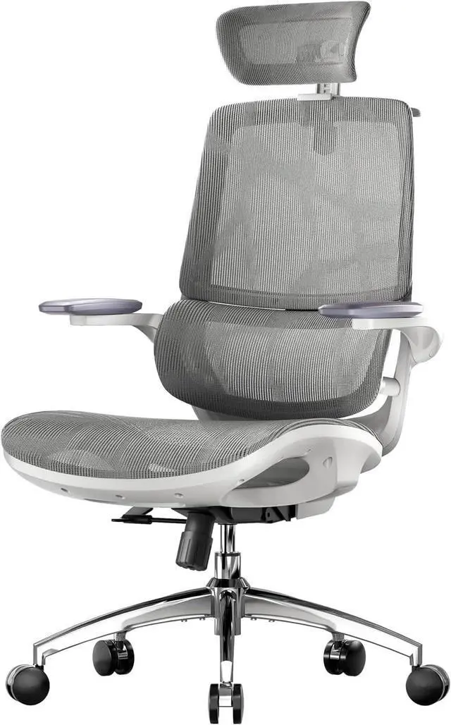 Main image of M59AS Ergonomic Office Chair, Desk Chair with 3D Flip-up Armrests, Computer Chair with Dual Back Design and Adaptive Dynamic Lumbar Support