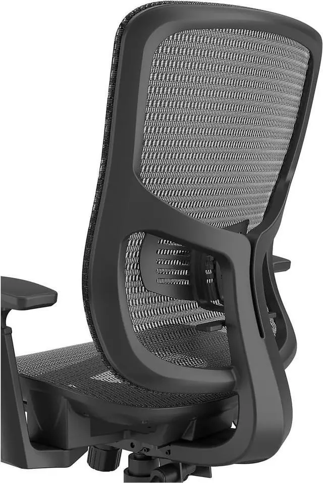 Alt view image 4 of 7 - Kroy Ergonomic Office Desk Chair, Breathable Mesh Swivel Seat & Back, Adjustable Height, Lumbar Support, Black